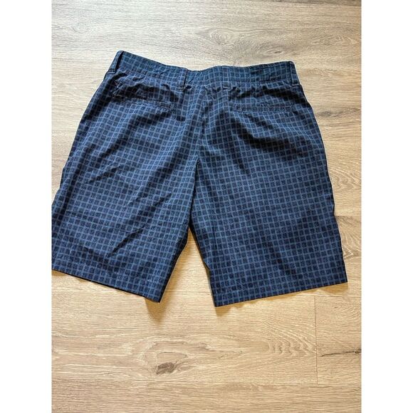 Callaway Performance 34 Chino Golf Shorts Blue/black Geometric Pattern Inseam 10 - Picture 4 of 4